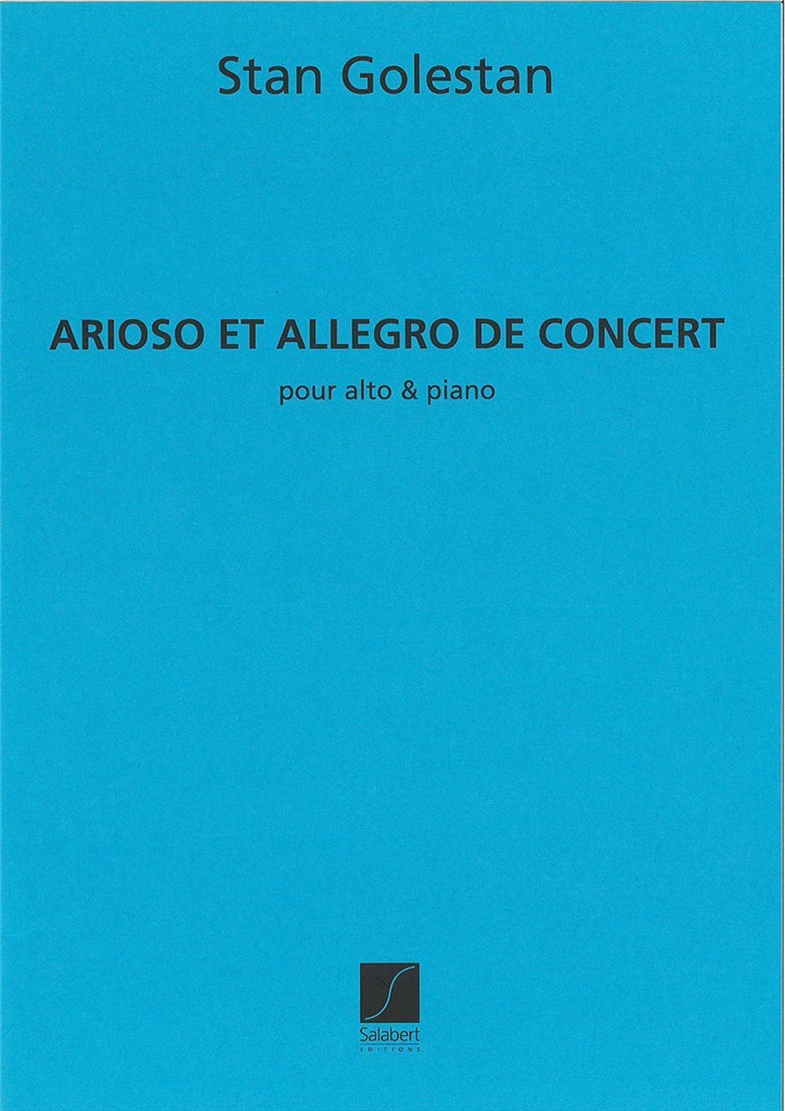 Arioso Et Allegro Alto-Piano Reduction